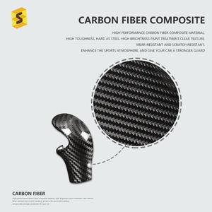 Poignée de changement de vitesse en Fiber de carbone pour <span class=keywords><strong>MINI</strong></span> <span class=keywords><strong>Cooper</strong></span>, accessoires d'intérieur pour bmw série R R55 <span class=keywords><strong>R56</strong></span> R57 R58 R59 R60 R61 - Product Image 5