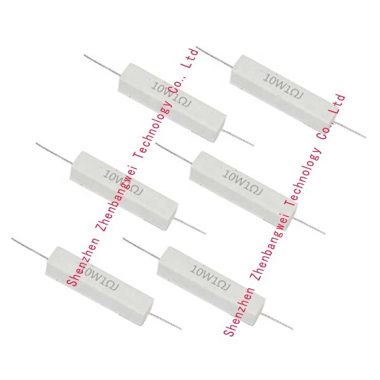 Resistor Semen Ohm 10 Watt 0.1 To1k Ohm 10 W, Resistor Keramik 10 W, Resistor Semen 10w5r1j