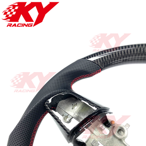 Accesorios Interiores para Auto Kia Stinger Hatchback Van CK K8 GT S GTS GT2 GT+ 2017-2023, Volante Deportivo de Fibra de Carbono - Product Image 5