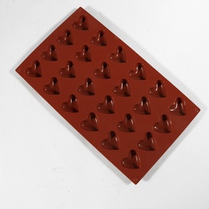 TangChu 24 Cavity Heart Shape Chocolate <b>Silicone</b> Mold for <b>Baking</b> & Crafts - Product Image 1