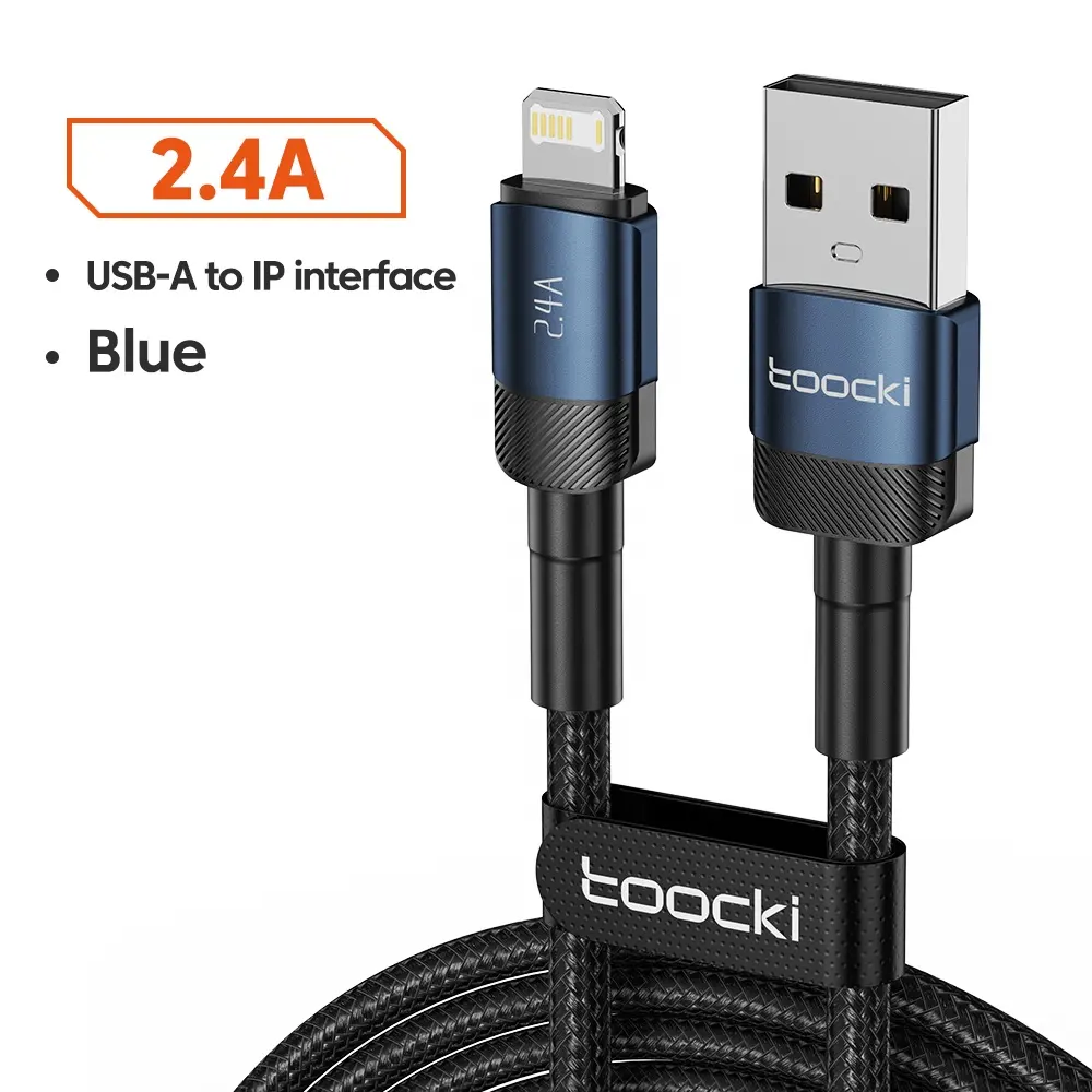 Toocki High Power OEM Wholesale Price Braided USB C Cable USB C to Lightning Phone Charging Cable