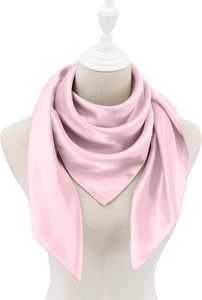 Custom Printed Size Lady Shawl New Satin Silk Shawl Scarf Simple Large Scarf - Product Image 1