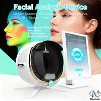 Analyseur de peau 3D AI portable, miroir magique, scanner facial, appareil de test de la peau pour salon de beauté, usage domestique, certifié CE