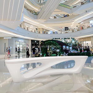 Silla de espera de ocio de fibra de vidrio moderna, banco de asiento de espera, sillón para área púbica - Product Image 2