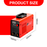 KENDE Nouvelle machine à souder à l'arc MMA à double tête en acier inoxydable 25-200A, technologie d'onduleur IGBT monophasé 230V 4.8kVA