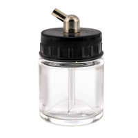 Bouteilles en verre pour aérographe 22cc avec couvercle adaptateur d'angle de 60 degrés pour Nail Art Paint Piston Cake Airbrush Compressor