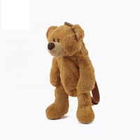 Usine personnalisé animal en peluche sac à dos ours en peluche singe lapin kangourou sac d'école pour enfants cadeaux