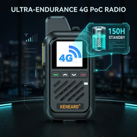 KENEARD KE-616 4G LTE PoC Walkie Talkie Dual SIM 3000mAh 150 Jam Siaga Tekan Tombol Bicara Bisnis Hotel Ritel Kantor Jangkauan 50km+ 2W
