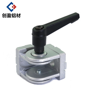 Movable Hinge With Handle Zinc Alloy Aluminum Profile Connector For Home Improvement Hardware - Product Image 1