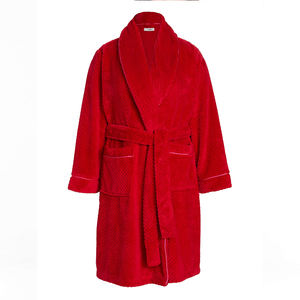 Accappatoio Lungo in Flanella Traspirante Imbottito Spesso in Velluto Corallo Personalizzato Morbido e Caldo per Donna Moda Autunno Inverno Primavera - Product Image 1