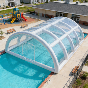 Couverture de <span class=keywords><strong>piscine</strong></span> gonflable transparente en PVC personnalisée, tente de <span class=keywords><strong>piscine</strong></span> gonflable, dôme étanche pour <span class=keywords><strong>piscine</strong></span> enterrée - Product Image 4