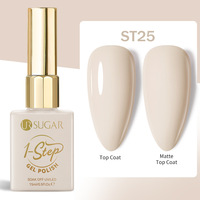 Pour vernis à ongles Gel UV 3-en-1 Base et couche de finition LED/UV Cure non toxique longue durée bouteille de 15ml pour Nail Art logo personnalisé
