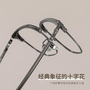 Monturas de titanio puro ultraligeras de medio aro para hombre CH5530 Danyang Optical Eyewear - Product Image 3