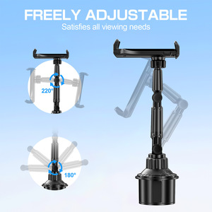 Universal Car Cup <strong>Holder</strong> Phone Mount with Adjustable Arm, Dashboard &amp; Center Console Mobile <strong>Holder</strong> for Navigation - Product Image 2