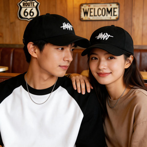 หมวกเบสบอลผ้าฝ้ายทวิลสำหรับทุกเพศ ป้องกันแสงแดด หมวกกีฬากลางแจ้งมีลายโลโก้ - Product Image 2