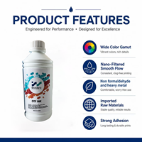 Encre DTF de qualité professionnelle pour têtes d'impression Epson DX5 DX7 XP600 TX800 5113 4720 compatible avec l'impression sur sacs en toile Gongzheng Locor Kingjet