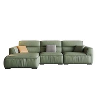 Hochwertiges bequemes L-förmiges Eck-Modular sofa Modernes Wohnzimmer möbel Schwamm leder 3-Sitzer-Sofa