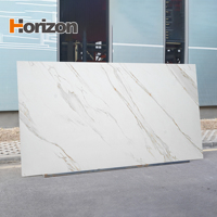 Table Horizon en pierre frittée pour fond de mur de télévision, marbre fritté, ardoise, plateau de table à manger moderne, pierre frittée