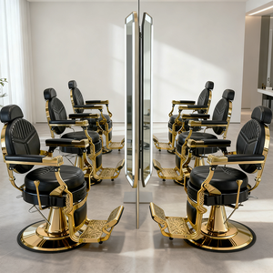 เก้าอี้ตัด<span class=keywords><strong>ผม</strong></span>ชายสุดหรู สีดำ<span class=keywords><strong>ท</strong></span>อง ราคาถูก โปรโมชั่นลดราคา - Product Image 3