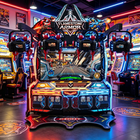 Máquina de Juego Arcade de Tiro LEON SHOOTING ARMOR, Exclusiva para Ferias y Carnavales, Operada con Monedas, para 2-4 Jugadores, Simulación Inmersiva