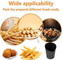 Gobest Gobelets en papier kraft jetables biodégradables à paroi unique et à usage commercial pour gaufres à la crème glacée et aux œufs et frites