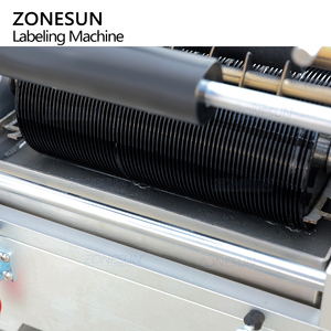 Zonesun ขวดแก้วพลาสติกทรงกลมกึ่งอัตโนมัติ ZS-JTB10กระป๋องอาหารกระป๋องเครื่องติดฉลากกาวแบบเปียกสำหรับฉลากกระดาษ - Product Image 3