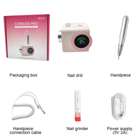 Perceuse à ongles électrique professionnelle sans fil, rechargeable par USB, 35000 tr/min, puissante, personnalisable, en acier inoxydable, sans balais, pour pédicure, vente en gros