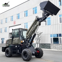 Ücretsiz Kargo Teleskopik Yükleyici LAWNIO 1500kg Anma Yük Kapasitesi Yüksek Yükleme Tekerlekli Yükleyici için Hızlı Ataşman Değiştirme