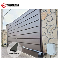 Puerta oscilante automática teledirigida de la puerta de aluminio del listón horizontal