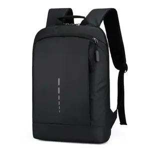 Mochila escolar resistente à água, bolsa para esportes fora da porta, laptop preta