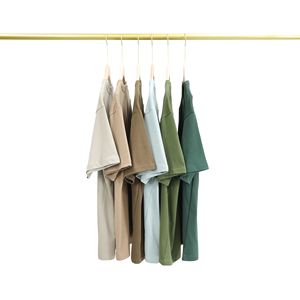 Nouvelle collection d'été des fabricants de vêtements personnalisés Mode minimaliste 240G T-<span class=keywords><strong>shirt</strong></span> à manches courtes Couleur unie Casual Knitted - Product Image 2