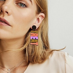 Horror calabaza cuchillo fantasma cráneo esqueleto araña acrílico pendientes Funky Spooky peculiar Halloween pendientes para mujeres niñas joyería - Product Image 2