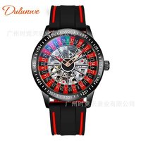 Reloj Mecánico Automático Dulunwe 6061 para Hombre, Diseño Hueco, Resistente al Agua, con Esfera Giratoria, Moderno y Elegante, en Oferta