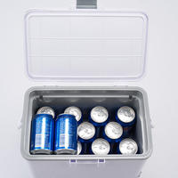 Glacière portable en acier inoxydable grande capacité à zone unique, réfrigérateur-congélateur pour camping, véhicules, pêche, vin et canettes