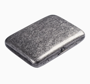<span class=keywords><strong>Étui</strong></span> <span class=keywords><strong>à</strong></span> cigarettes double pistolet en laiton, 16 emplacements, argent antique, portable, créatif, rétro, en métal, anti-écrasement pour <span class=keywords><strong>homme</strong></span> - Product Image 3