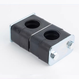 Abrazadera Doble para Tuberías Guan Peng, 6mm-63mm, de Nylon, para Conductos Hidráulicos y Eléctricos Marinos, Acabado en Zinc, Métrica - Product Image 2