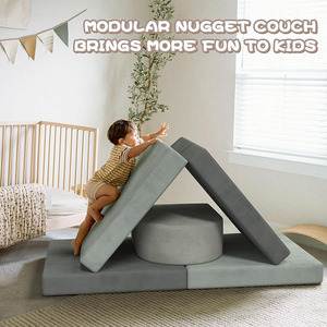 Chất Lượng Cao Bán Buôn Mềm Kid Chơi <span class=keywords><strong>Sofa</strong></span> Couch Bộ Nhớ Bọt Couch Bò Đường Hầm Cho Kid Trẻ Mới Biết Đi - Product Image 2