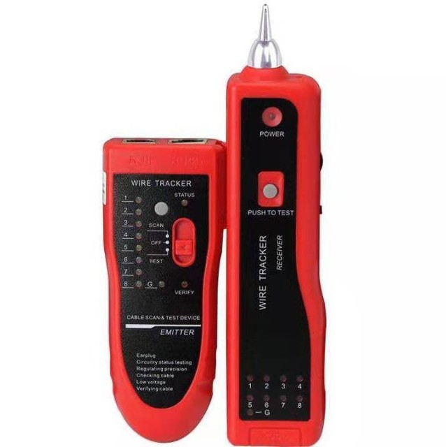 Professional Network Cable Tester Wire Tracker RJ45 RJ11 LAN Cable Finder Line Tracer Ethernet Cable Test Tool