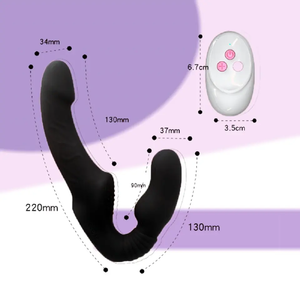 Sextoy avec télécommande, vibromasseur sur gode, culotte portable, stimulateur de Clitoris, masseur Anal - Product Image 4