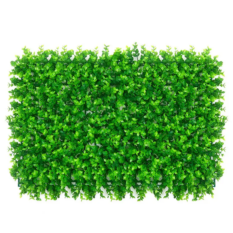 Artificial green grass wall plant backdrop panel for home restaurant decor