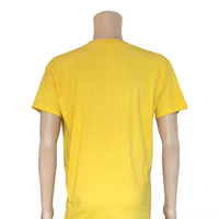 Unisex 100% katoenen gebreide O-hals t-shirt met aangepaste hittetransferdruk logo verkiezing