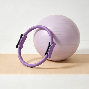 Cercle Magique de Fitness Noir pour Pilates – Ensemble d'anneaux d'exercice de yoga et de Pilates pour étirements - Product Image 4