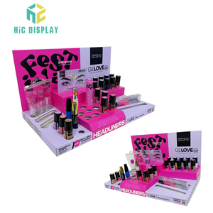 Tùy chỉnh các tông PDQ truy cập hộp hiển thị cho mỹ phẩm trang điểm cho Cửa Hàng Bán Lẻ Mặt Kem mắt Kệ Đứng Matt cán miếng bọt biển - Product Image 2