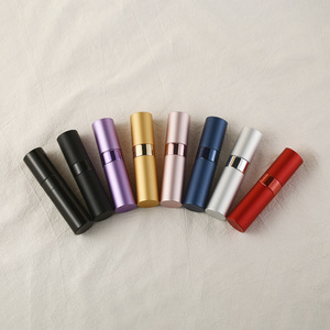 Portable 8ml Glass Perfume Atomizer Rotating Press Design Travel Refillable <b>Empty</b> <b>Spray</b> <b>Bottle</b> - Product Image 3