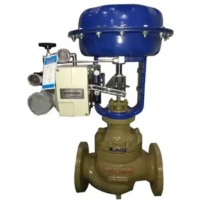 Low MOQ Direct Acting Types Compressed Air Electro Pneumatic Steam Modulating Control Valve with pneumatic actuator