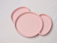 Assiette en silicone pour bébés Assiette facile à nettoyer en forme de koala en silicone écologique Assiette à dîner pour enfants Assiette d'aspiration pour enfants