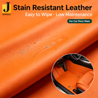 Cuir synthétique PU silicone extensible métallisé imperméable sur mesure pour tapis de sol de voiture OEM/ODM Intérieur automobile