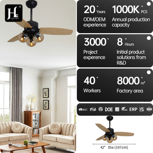 Ventilateur de plafond DC avec technologie de ventilation, LED à intensité variable, pales en contreplaqué, ventilateur de plafond moderne avec éclairage et télécommande, vente en gros - Product Image 4