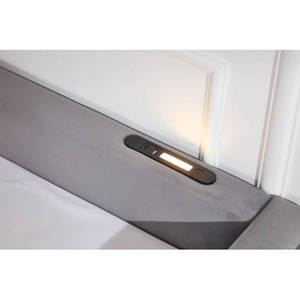 Upholstered Adjustable Daybed with Trundle <b>Queen</b> <b>Size</b> Rosewood Frame Modern Diamond Grid Design for Bedroom - Product Image 4