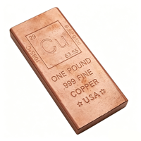 Lingot de Cuivre Pur 999 de Qualité Supérieure 1 kg – Offre Spéciale Lingot de Cuivre Fin 999 – Barre de Cuivre Pur 999 de 1 Livre